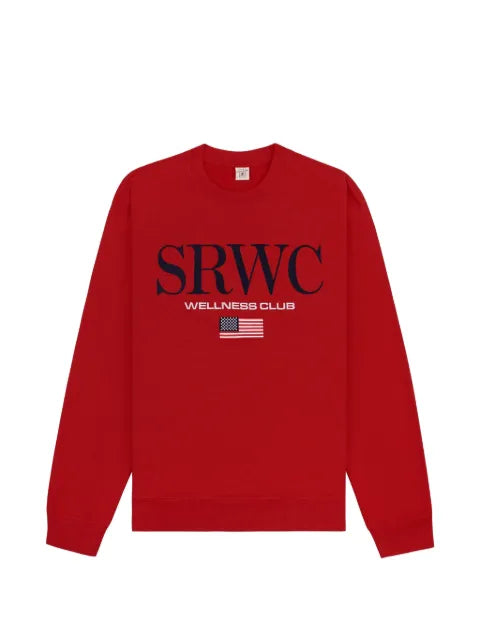 Sporty & Rich embroidered crew-neck sweatshirt