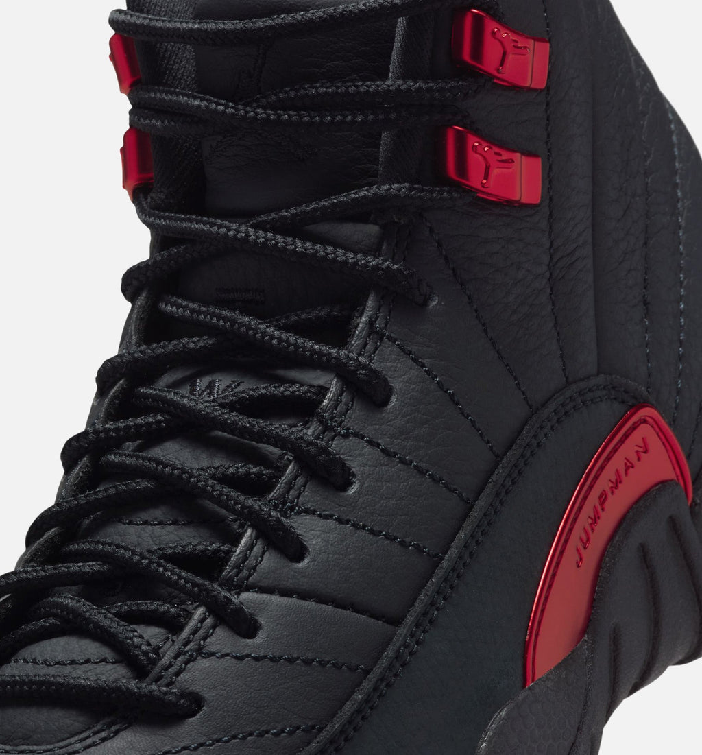 Air Jordan 12 Retro Bloodline Big Kids' Sneakers - Black / Varsity Red