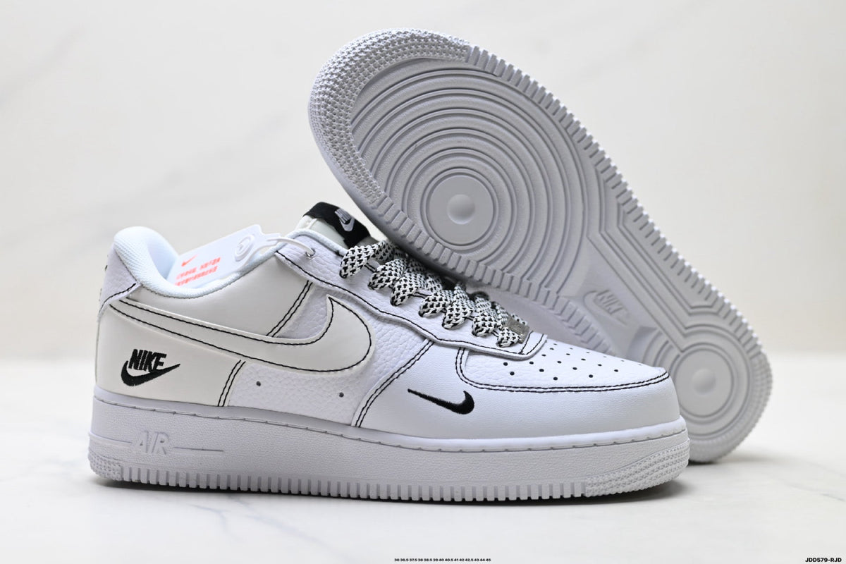 Nike Air Force 1 Low White Snake Print Unisex Sneakers Style 13