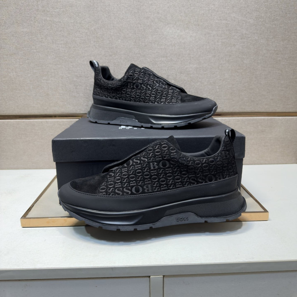 BOSS Patterned Slip-On-Style Sneakers
